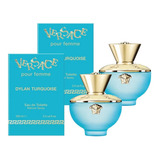 Paquete Versace Dylan Turquoise 100ml Dama Original 2 Pzas