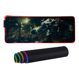 Mouse Pad Gamer Extra Largo Antideslizante Rgb 80 Cm X 30 Cm