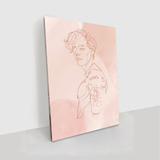 Cuadro Decorativo Canvas Harry Styles One Direction 40x30 Cm Color Harry Styles Rosa