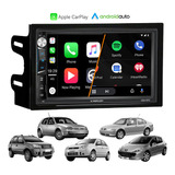 Stereo Pantalla Car Play Android Auto + Marco Adaptador Vw 