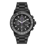 Reloj Hombre Citizen Cuarzo Pulso Negro En Acero Inoxidable