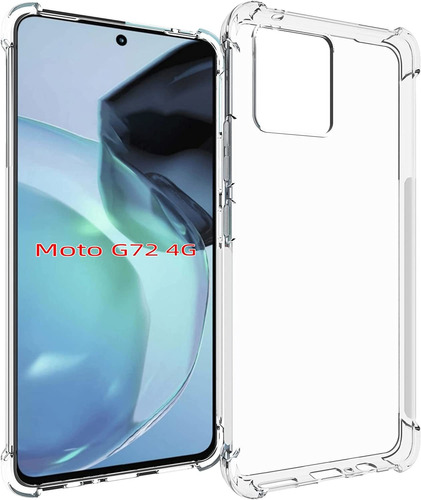 Funda Para Motorola Moto G72 4g Transparente Tpu