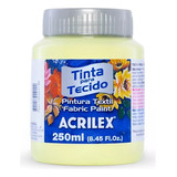 Tinta Tecido Fosca 250ml Amarelo Bebe Acrilex