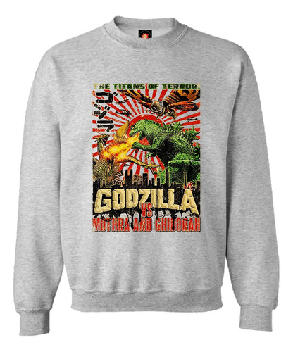 Buzo Estampado Varios Diseños Godzilla Gran Pelea