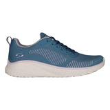 Tenis Skechers 117228blpr Bobs Squad Mujer