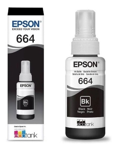 Refil Tinta Epson 664 Original L220 L355 L375 L395 70ml