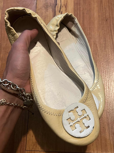 Padrisimos Flats Tory Burch Piel Patent Charol 25 Originales