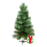 Árbol De Navidad Canadiense 1,20 Mts + Decoración De Regalo