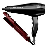 Secador De Cabelo Gama Italy 2100w Profissional Ion Vermelho + Prancha Cerâmica