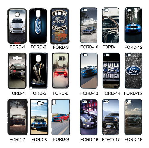 Funda Ford Autos Compatible Con Motorola Moto Tpu