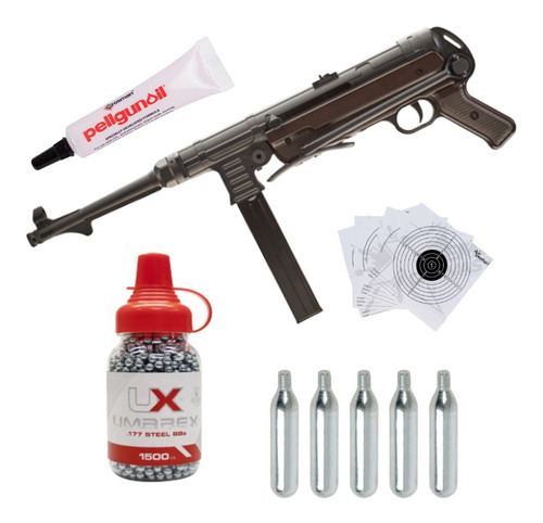 Legends Mp40 Bbs 5 Co2 Umarex Metal 465fps  4.5mm Xchws P