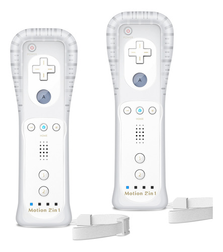 Control Inalámbrico Compatible For Wii Remote Nunchuk Blanco