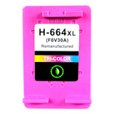 Cartucho De Tinta Compatible Con Hp 664xl  Tricolor