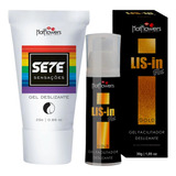 Gel Lubrificante Íntimo Anal Lis-in Gold Sete Sensações 