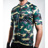 Camiseta Jersey Ciclismo Manga Corta Militar-chips Indiana