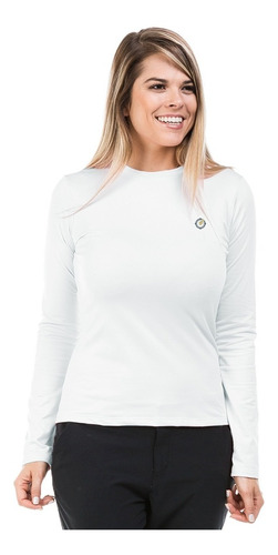 Camisa Feminina Térmica Peluciada Com Proteção Solar Fpu50+