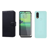 Kit 2 Capas+ Película Para Moto G8/ G9 Play/ G10/ G53/ G60