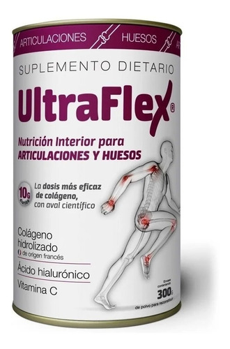 Suplemento Ultraflex Colágeno Sabor Limón En Pote De 300g