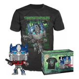 Funko Pop! Optimus Prime Transformers Remera + Pop! Target E