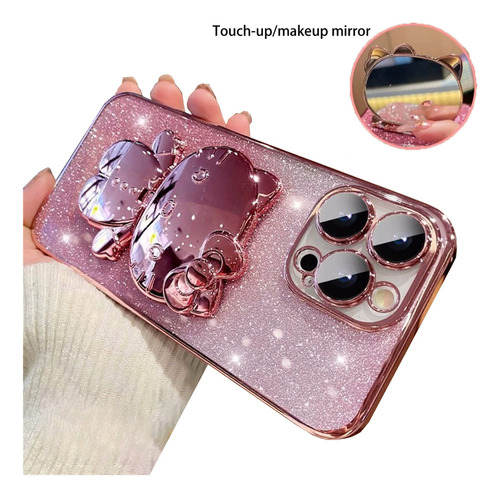 Funda De Maquillaje Con Espejo For iPhone For Mujer