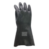 Guante De Latex Industrial Negro Goma Elástico Pesado T10