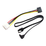 Cable 4 Pines Ide Molex A 15 Pines Sata Hembra Hdd, 6.0 G...