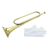 Bb Style Brass Trumpet Blowing 47cm Portable Horn