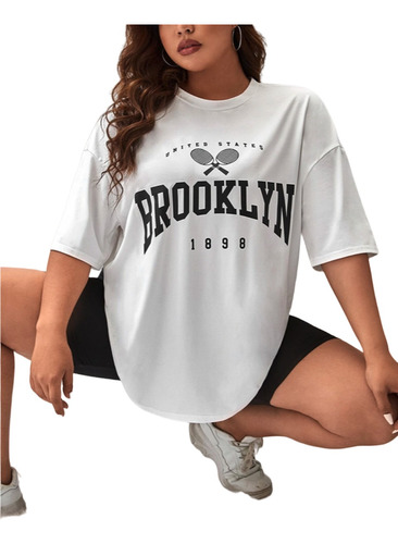 T Shirt Estilosa Vintage Brooklyn 1898 Aesthetic Old School