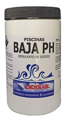 Pack 4 Baja Ph 1kg Para Piscinas Dideval