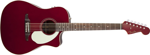 Guitarra Electroacústica Fender California Candy Apple Red