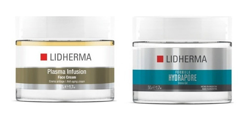 Plasma Infusion Face Cream + Hydrapore Crema Gel Lidherma 