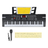 Piano Keyboard Hricane Para Niños, 61 Teclas, Teclado Electr