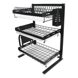 Estante Para Secar Platos Kitchen Supply, De Acero Inoxidabl