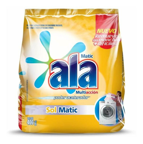 Pack X 18 Unid. Jabon En Polvo  Matic Sol 400 Gr Ala Jabone