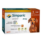 Simparic Antipulga, Carrapato E Sarna 20 Mg 5,1 A 10 Kg 1cp