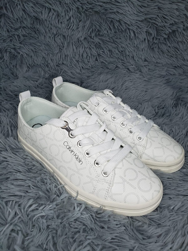 Tenis Calvin Klein Blancos De Mujer Originales Garantizado