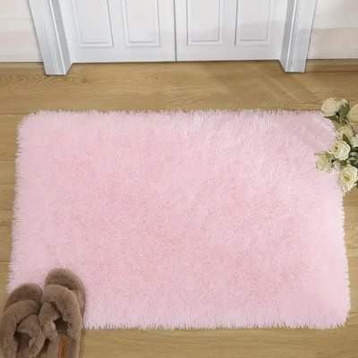 Tapete Decorativo Felpa Rosa Geométrico 60x40cm Antideslizante | MercadoLibre