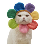Gorro Disfraz De Flor Colores Para Gato O Perro Pequeño 
