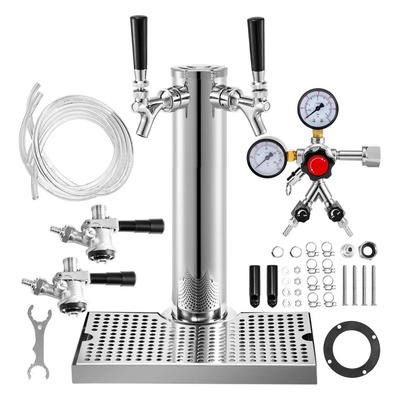 Torre De Barril De Doble Grifo Kegerator Cerveza Bar  | Envío gratis