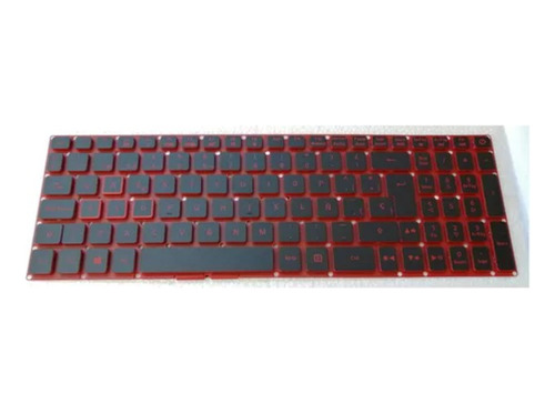 Teclado Español Latino Para Acer Nitro 5 An515 Retoiluminado