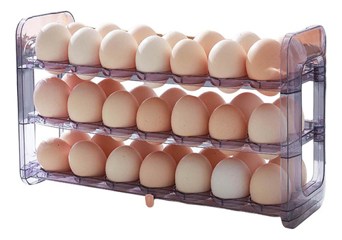 Soporte Abatible Para Huevos Para Refrigerador, Bandeja Para