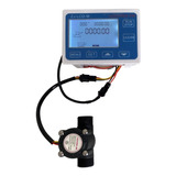 Kit Medidor Dosador Vazão Automático Lcd E Sensor 1/2 Pol