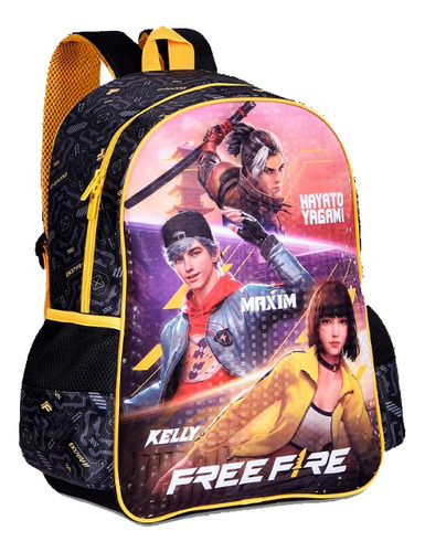 Mochila Juvenil Infantil Notebook Free Fire Clio Oficial