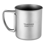 Taza Tomshoo De Titanio De 300 Ml, Portátil Y Plegable Para