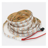 Fita Led Ws2812 Ws282b 300 Leds 5v Vu Som Automotivo Branca