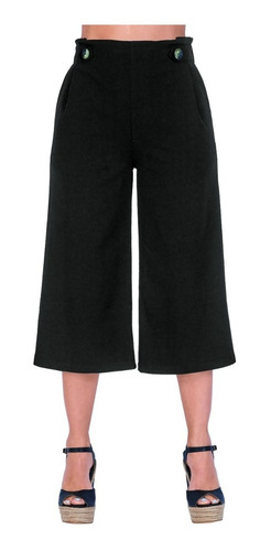 Pantalon Culotte Negro Cklass 979-61