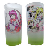 Set 5 Vasos Cuberos Sublimados Sailor Moon Luna Serena Scout