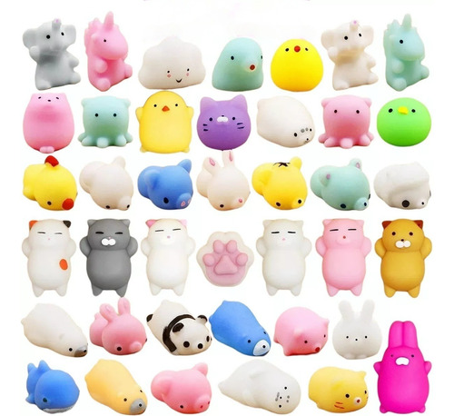 Squishy Kawaii Baratos Antiestres Mochi Juguete Niños 50 Pcs