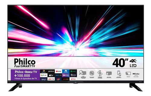 Smart Tv 40 Philco Roku Tv Led Dolby Audio Bivolt