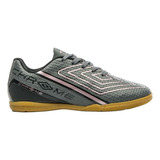 Chuteira Futsal Umbro Chrome Infantil Cinza